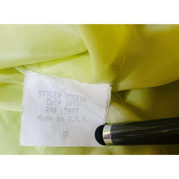 Apostrophe Vintage Womens Light Green Single Stitch Lined Dress Back Zip Size 8 - Picture 5 of 5